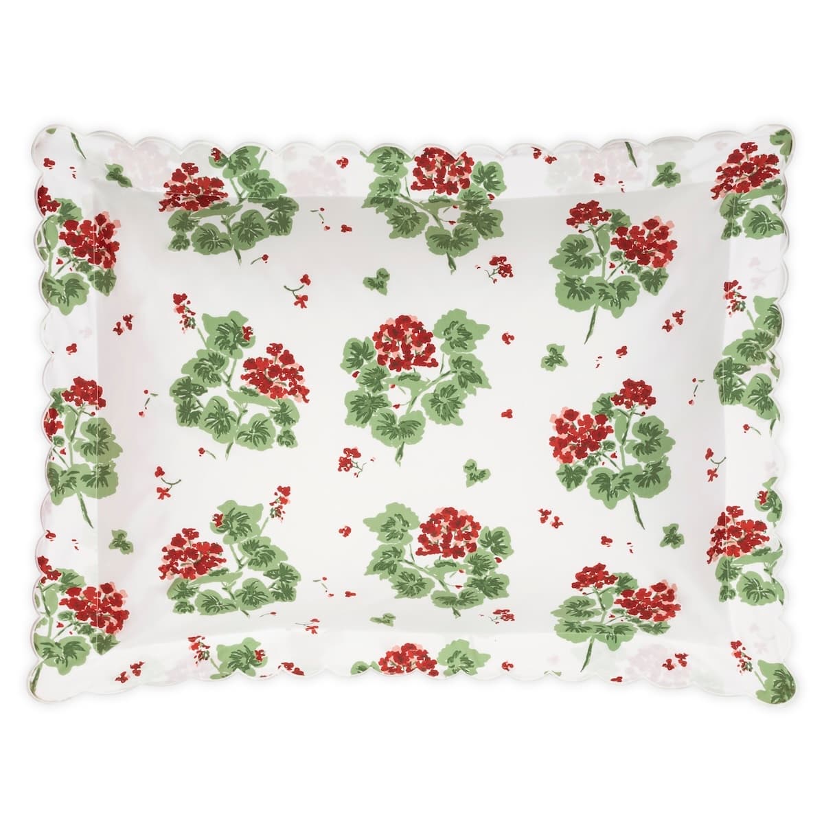 Geranium Sham - SCARLET