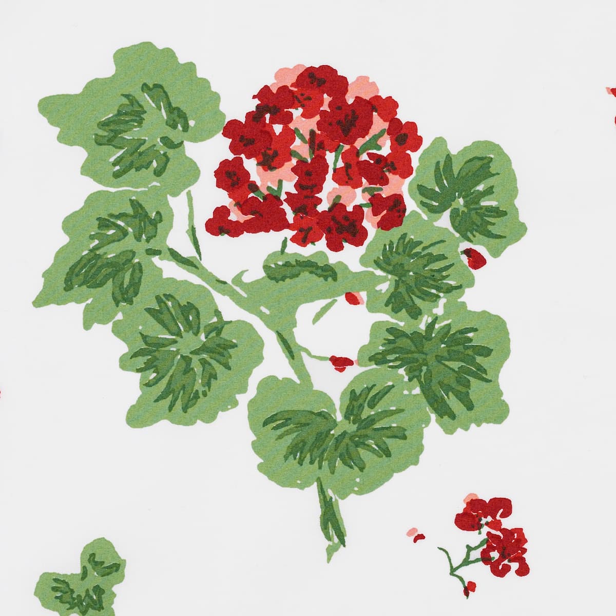 Geranium Bedding Memo - SCARLET