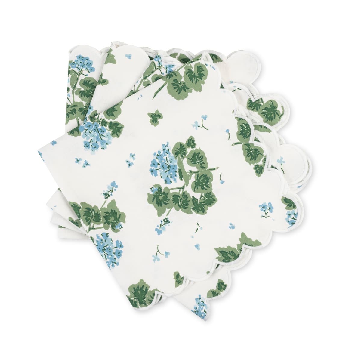 Geranium Napkin, Set of 4 - BLUE