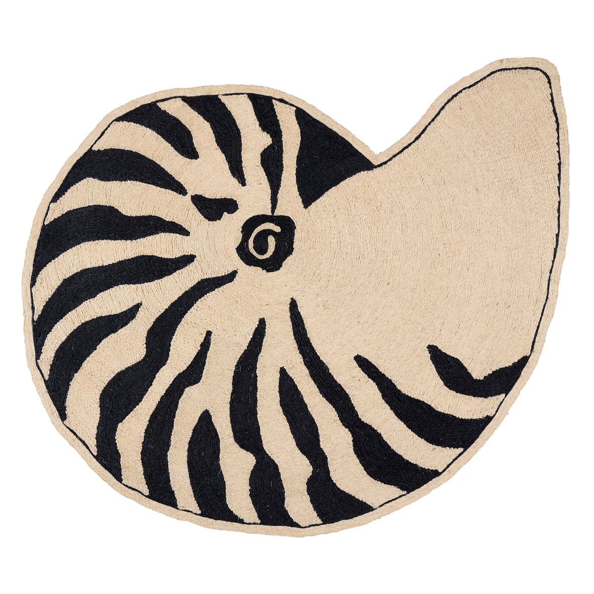 Nautilo Rug - NATURAL/BLACK
