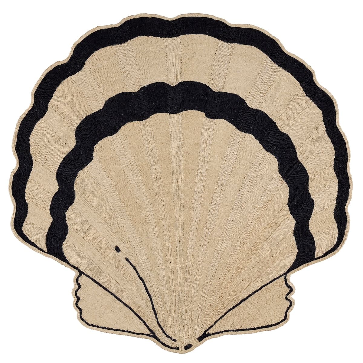 Concha Rug - NATURAL/BLACK