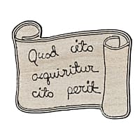 Proverbio Rug - NATURAL/BLACK