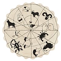 Astrologia Rug - NATURAL/BLACK