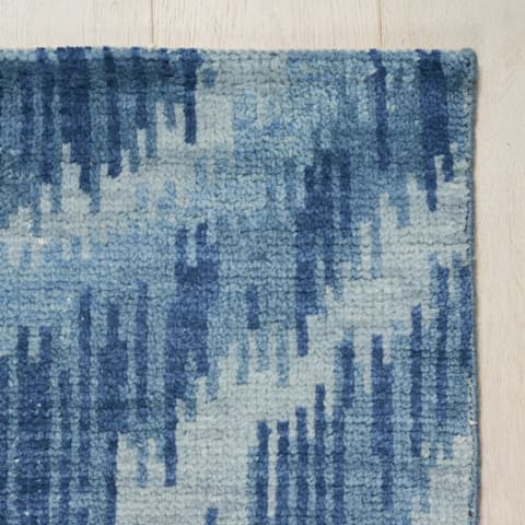 VENETIAN FLAMESTITCH RUG - BLUE