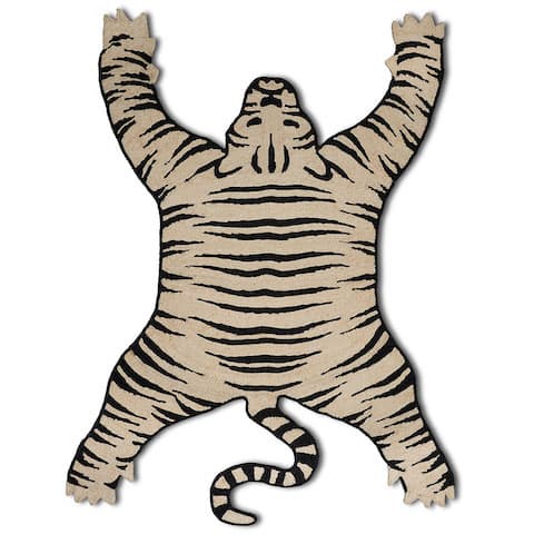 Tigre Rug - BLACK & NATURAL