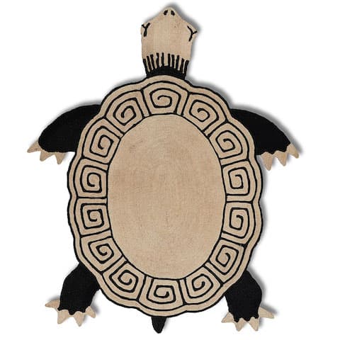 Tortuga Rug - BLACK & NATURAL