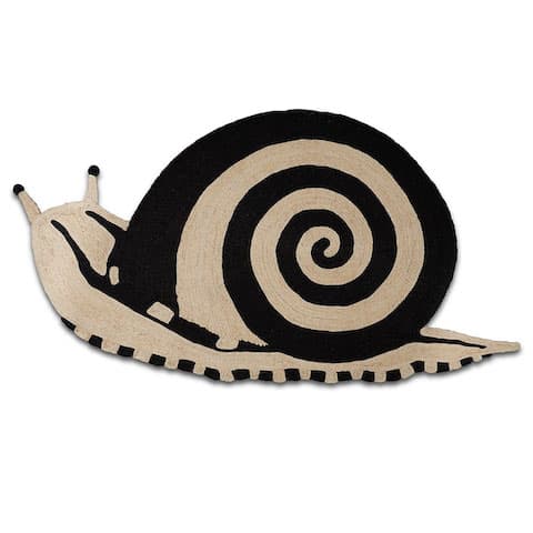 Caracol Rug - BLACK & NATURAL
