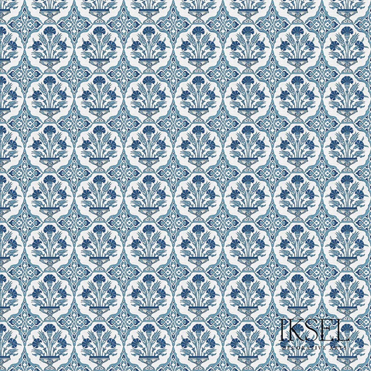 Iznik Carnation Bouquet - IZNIK BLUE