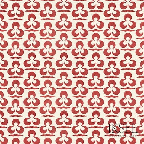 Iznik Chintamani & Crescent - ALMOND-RED