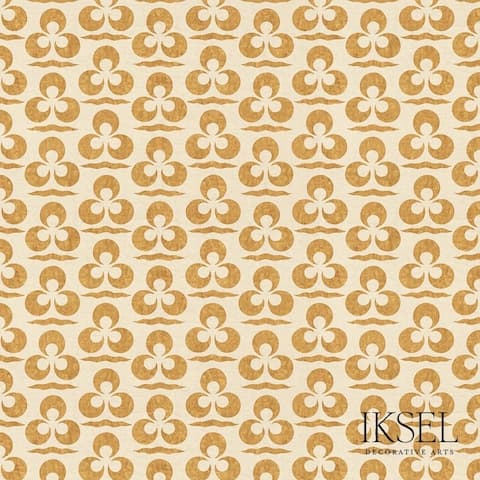 Iznik Chintamani & Crescent - CREAM-GOLD
