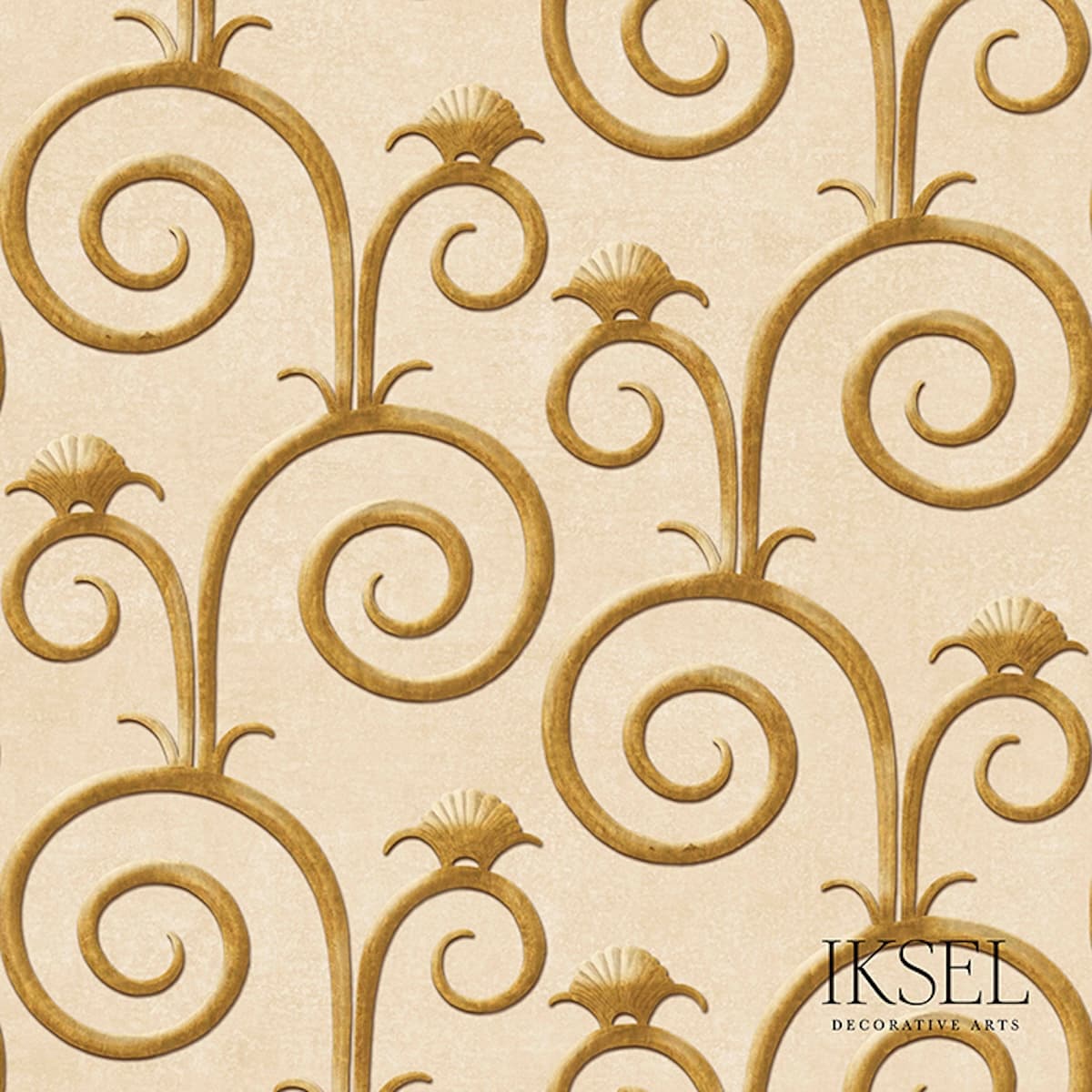 Deco Spirals Large - CHAMPAGNE