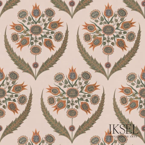 CALLIGRAPHY FLOWER - PASHMINA ROSE