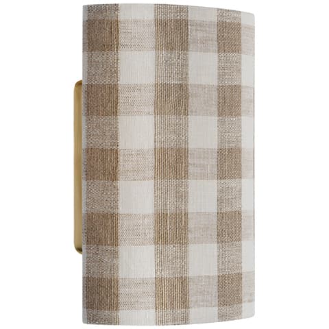 Maeve 8" Shield Sconce - SIDNEY CHECK IN NATURAL