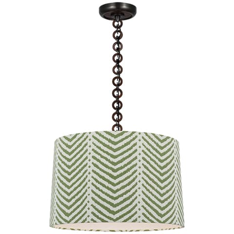 Evelyn Hanging Shade, La Jolla - BRONZE & NATURAL OAK