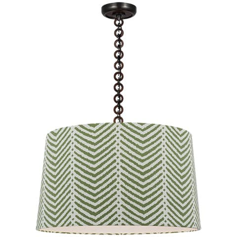 Evelyn Hanging Shade, La Jolla - BRONZE & NATURAL OAK