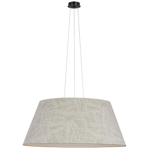 Caufield Hanging Shade, Bronze - ABSTRACT LEAF IN TAUPE