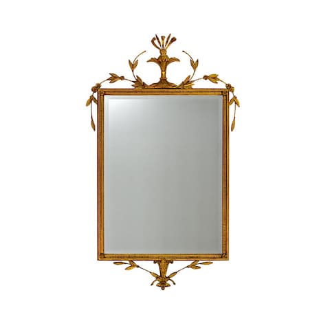 Adam Mirror - GOLD LEAF RED UNDERTONES