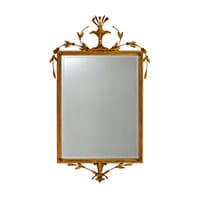 Adam Mirror - GOLD LEAF RED UNDERTONES