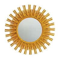 Soleil Mirror - GOLD LEAF RED UNDERTONES