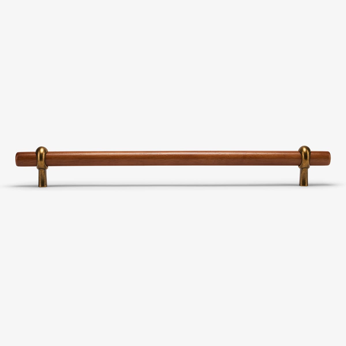 Hudson Wood Appliance Pull, 14" C-C - BURNISHED BRASS - ACACIA