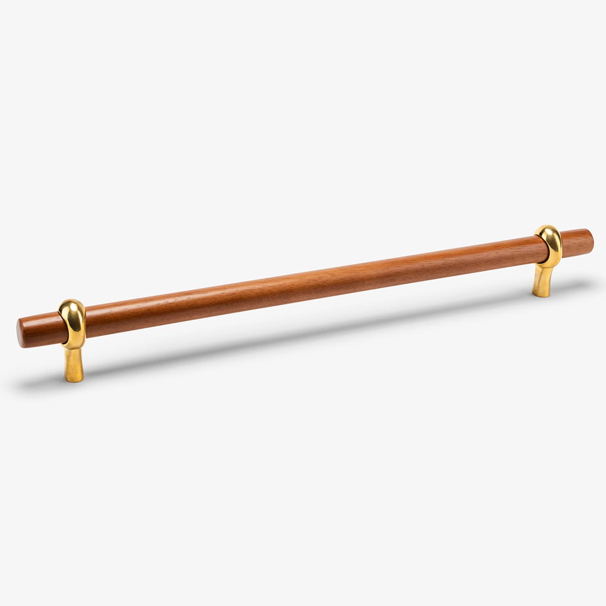 Hudson Wood Appliance Pull, 14" C-C - UNLACQUERED BRASS - ACACIA