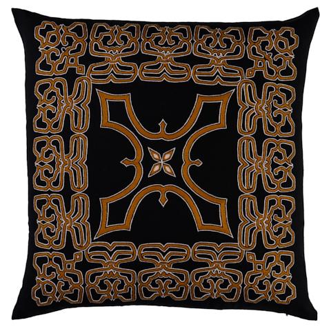 Jafri Pillow - BLACK & BEIGE