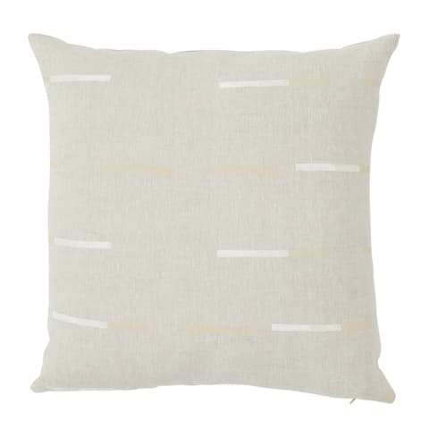 Overlapping Dashes Pillow - BUFF