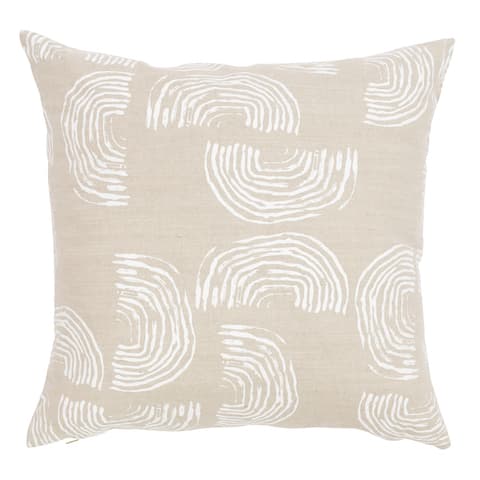 Squiggles Pillow - WHITE