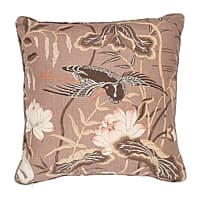 Lotus Garden Pillow - MOCHA