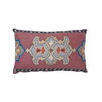 Temara Embroidered Pillow - POMEGRANATE