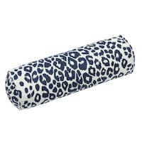 Iconic Leopard Bolster Pillow - INK