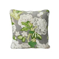 Bermuda Blossoms Pillow - SLATE
