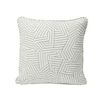 Deconstructed Stripe Pillow - BLACK & WHITE