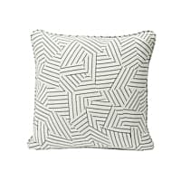 Deconstructed Stripe Pillow - BLACK & WHITE