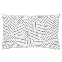 Deconstructed Stripe Pillow - BLACK & WHITE