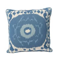 Samarkand Ikat Pillow - PORCELAIN