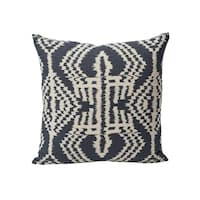 Asaka Ikat Pillow - CHARCOAL