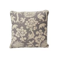 Woodland Silhouette Pillow - STEEL