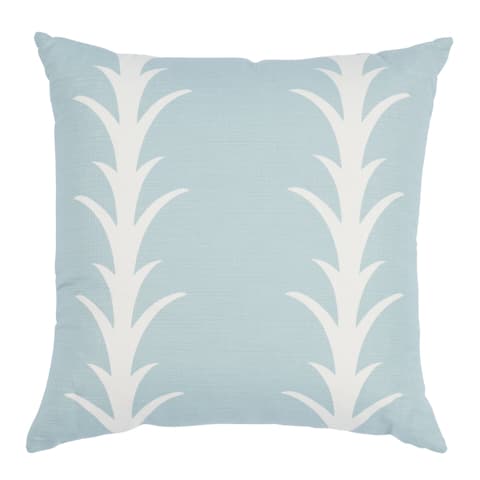 Acanthus Stripe Pillow - SKY