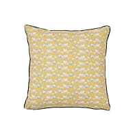 Leaping Leopards Pillow - YELLOW