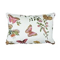 Baudin Butterfly Chintz Pillow - BLUSH