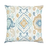 Elizia Ikat Pillow - SKY & OCHRE