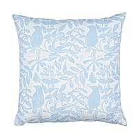 Bird & Bee + Fern Pillow - SKY