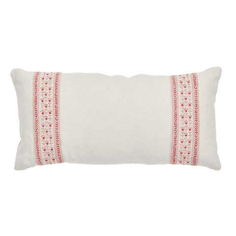 Pica Bella Hand Blocked Pillow - PINK & ORANGE