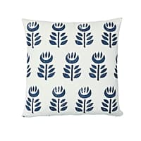 Rosenborg Hand Print Pillow - NAVY BLUE
