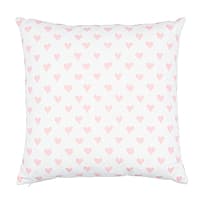 Hearts + Coffee Bean Pillow - PINK