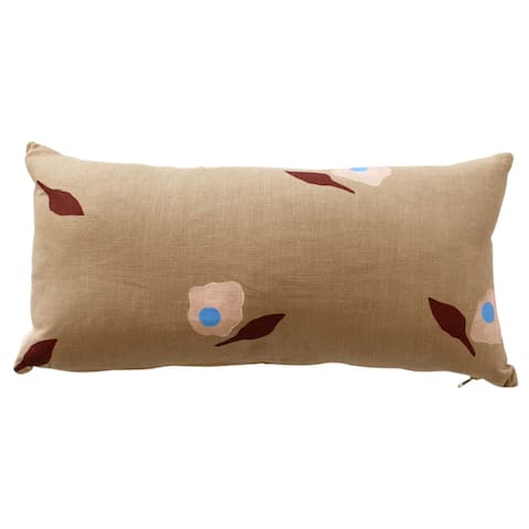 Aquinnah Hand Block Pillow - CAMEL