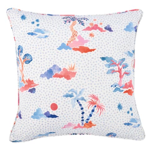 VALLETTA PILLOW - SKY & PINK
