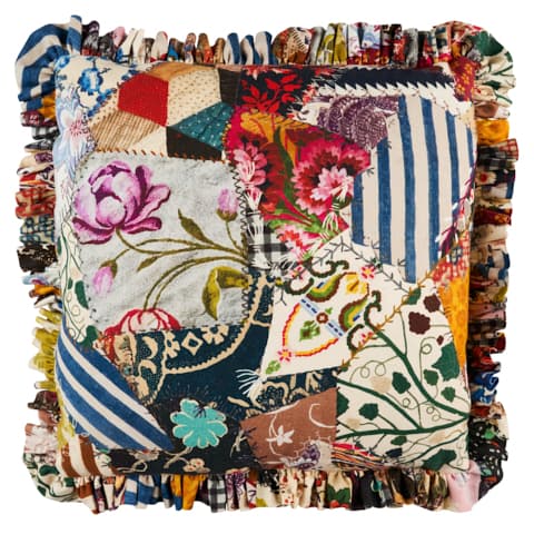 Hotch Potch Crazy Quilt Pillow - DOCUMENT