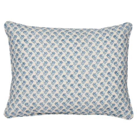 Oleander I/O Pillow - INDIGO